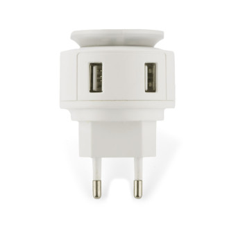 USB nástěnná nabíječka s noční lampou NOTTO