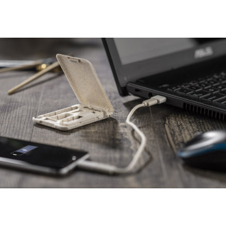 Stojan na telefon s nabíjecími kabely OLIN