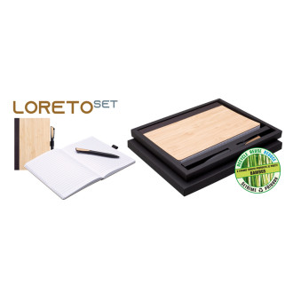 LORETO zápisník s perom v krabičke