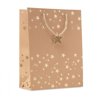 SPARKLE, Dárková vánoční taška z kraftu