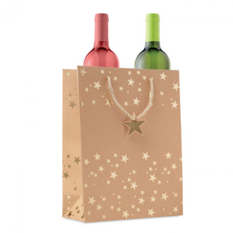 SPARKLE, Dárková vánoční taška z kraftu