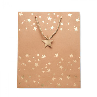 SPARKLE, Dárková vánoční taška z kraftu