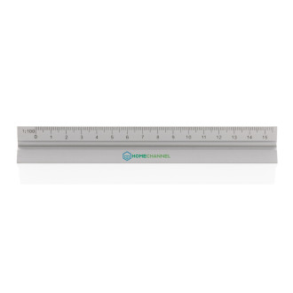 Hliníkové trojúhelníkové pravítko 15cm