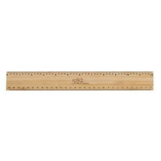 Oboustranné bambusové pravítko Timberson 30cm