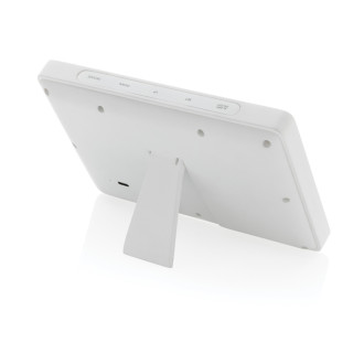 LED hodiny Utah z RCS rec. plastu a bambusu