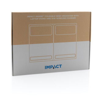 Skládací organizér s Qi nabíječkou 10W Impact z RPET AWARE™