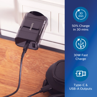 Ultra rychlý PD nabíjecí adaptér Philips