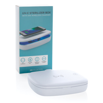 UV-C sterilizační box s bezdrátovým nabíjením 5W