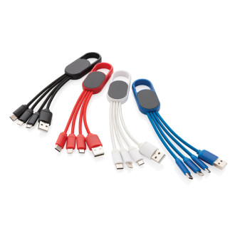Nabíjecí kabel 4 v 1 s karabinou