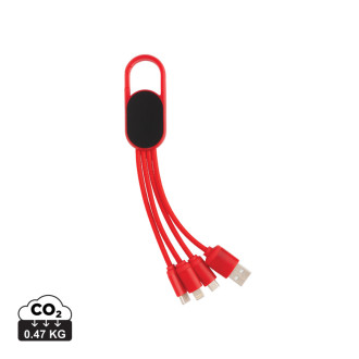 Nabíjecí kabel 4 v 1 s karabinou