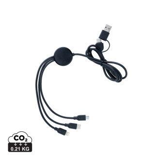Nabíjecí kabel 6 v 1 z RCS recyklovaného plastu a TPE