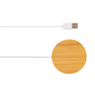 Bambusová magnetická bezdrátová nabíječka 10W