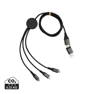 Nabíjecí kabel 6 v 1 Terra 120cm z RCS recykl. hliníku a TPE