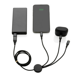 Nabíjecí kabel 6 v 1 Terra 120cm z RCS recykl. hliníku a TPE