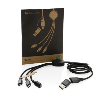 Nabíjecí kabel 6 v 1 Terra 120cm z RCS recykl. hliníku a TPE