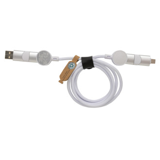 Nabíjecí kabel 6 v 1 Oakland 1,2m 45W z RCS recykl. plastu