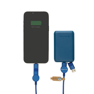 Nabíjecí kabel 6 v 1 Oakland 1,2m 45W z RCS recykl. plastu