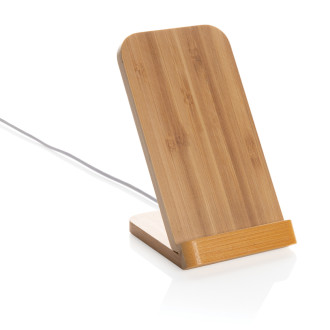 Bezdrátově nabíjecí stojánek 5W z FSC® bambusu