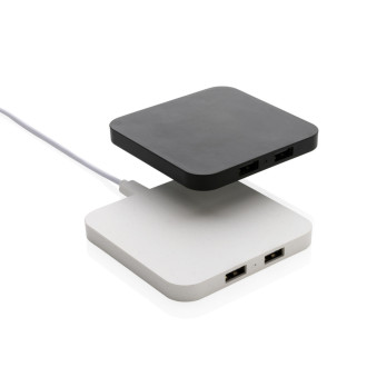 Bezdrátová nabíječka 10W s USB výstupy z RCS recykl. plastu