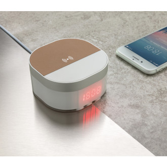 Bezdrátově nabíjecí digitální hodiny Aria 5W