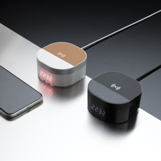 Bezdrátově nabíjecí digitální hodiny Aria 5W