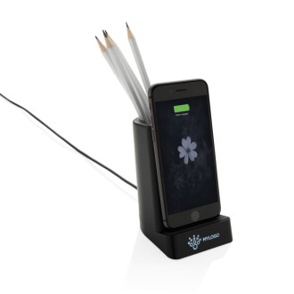 Light up bezdrátově nabíjecí stojánek na telefon a pera 5W