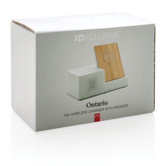 Bezdrátově nabíjecí stojánek s reproduktorem Ontario 5W