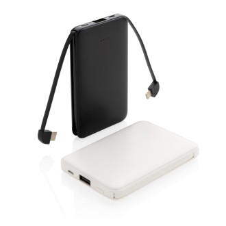 Kapesní powerbanka 5 000 mAh s integrovaným kabelem