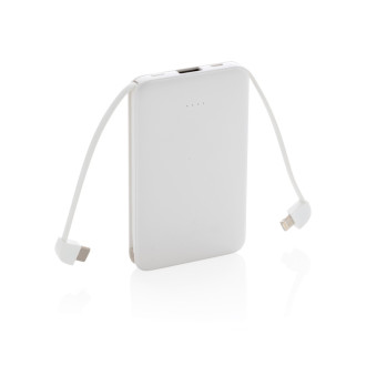 Kapesní powerbanka 5 000 mAh s integrovaným kabelem