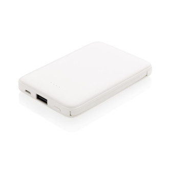 Kapesní powerbanka 5 000 mAh s integrovaným kabelem