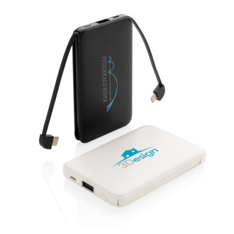 Kapesní powerbanka 5 000 mAh s integrovaným kabelem