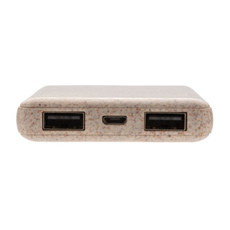 Kapesní powerbanka 5 000 mAh z pšeničné slámy