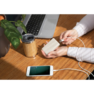 Kapesní powerbanka 5 000 mAh z pšeničné slámy