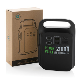 Přenosná nabíjecí stanice Power Vault 21000mAh z RCS RPET