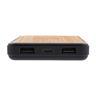 Bezdrátová powerbanka 8 000 mAh z bambusu a RCS Rplastu