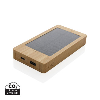 Solární powerbanka Sunwick 10 000 mAh z bambusu