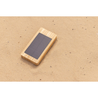 Solární powerbanka Sunwick 10 000 mAh z bambusu