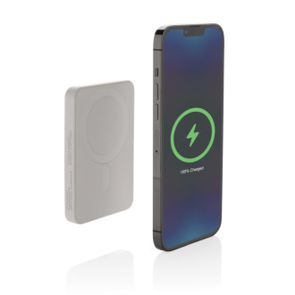 Magnetická powerbanka 5000mAh Magnetix z RCS recykl. plastu