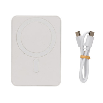 Magnetická powerbanka 5000mAh Magnetix z RCS recykl. plastu