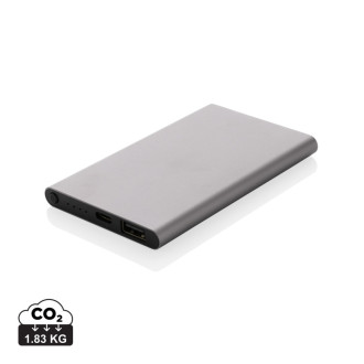 Powerbanka 4000mAh s USB C z RCS recykl. plastu a hliníku