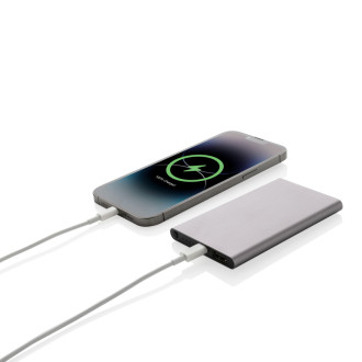Powerbanka 4000mAh s USB C z RCS recykl. plastu a hliníku