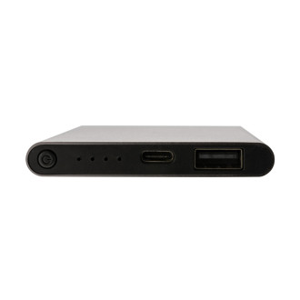 Powerbanka 4000mAh s USB C z RCS recykl. plastu a hliníku