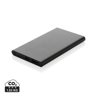 Powerbanka 4000mAh s USB C z RCS recykl. plastu a hliníku