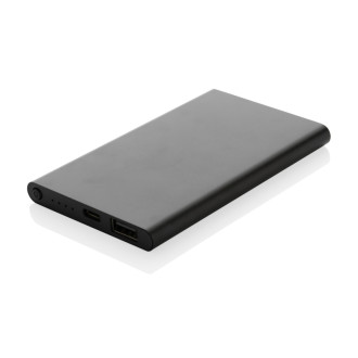 Powerbanka 4000mAh s USB C z RCS recykl. plastu a hliníku