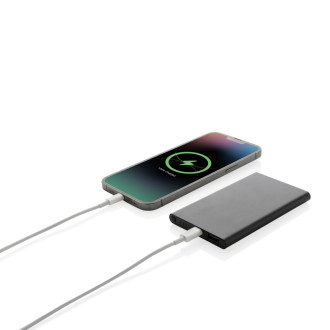 Powerbanka 4000mAh s USB C z RCS recykl. plastu a hliníku