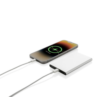 Powerbanka 4000mAh s USB C z RCS recykl. plastu a hliníku
