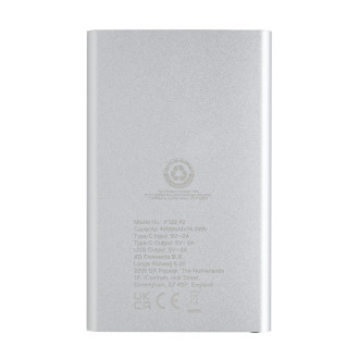 Powerbanka 4000mAh s USB C z RCS recykl. plastu a hliníku