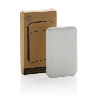 Powerbanka 5000 mAh z RCS recykl. plastu