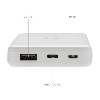 Bezdrátová powerbanka 5000 mAh 5W z RCS recykl. plastu