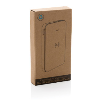 Bezdrátová powerbanka 5000 mAh 5W z RCS recykl. plastu